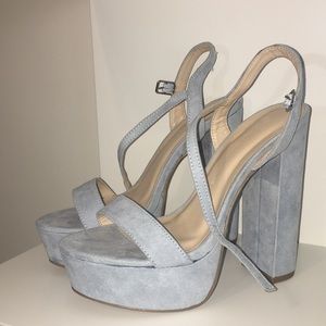 Baby blue heels